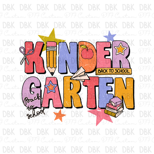 Kindergarten DTF Transfer