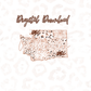 Washington Rose Gold Leopard Digital Download
