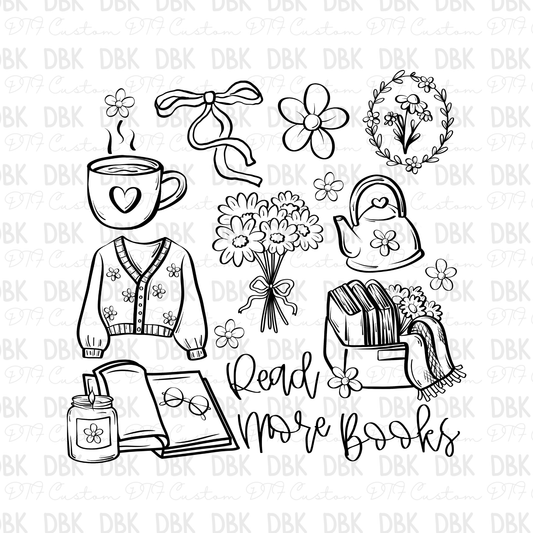 Read more books DTF Transfer BLACK