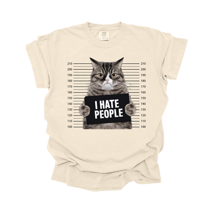 I hate people cat DTF Transfer I340
