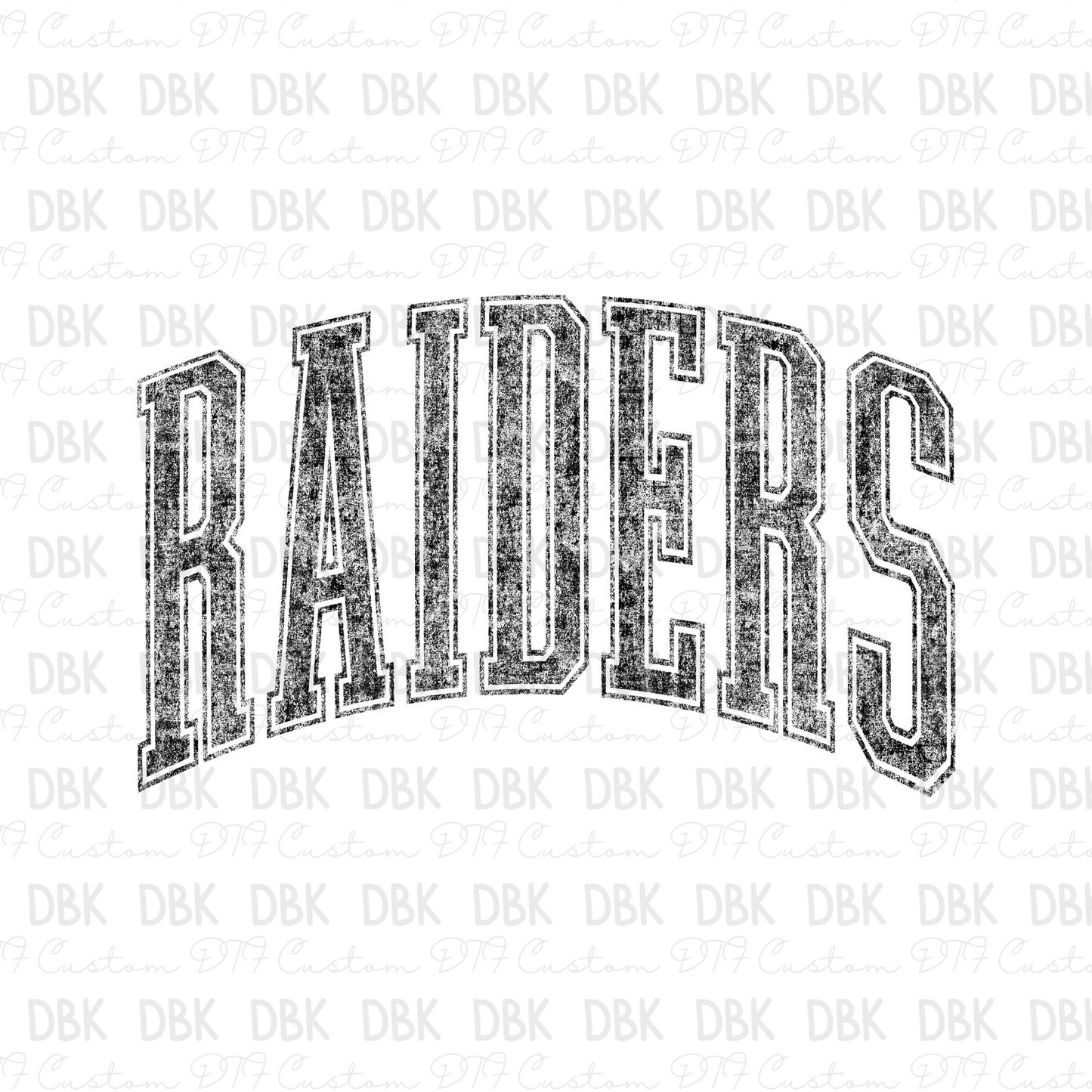 Raiders DTF Transfer