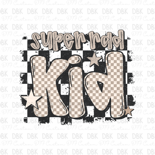 Super Rad Kid DTF Transfer