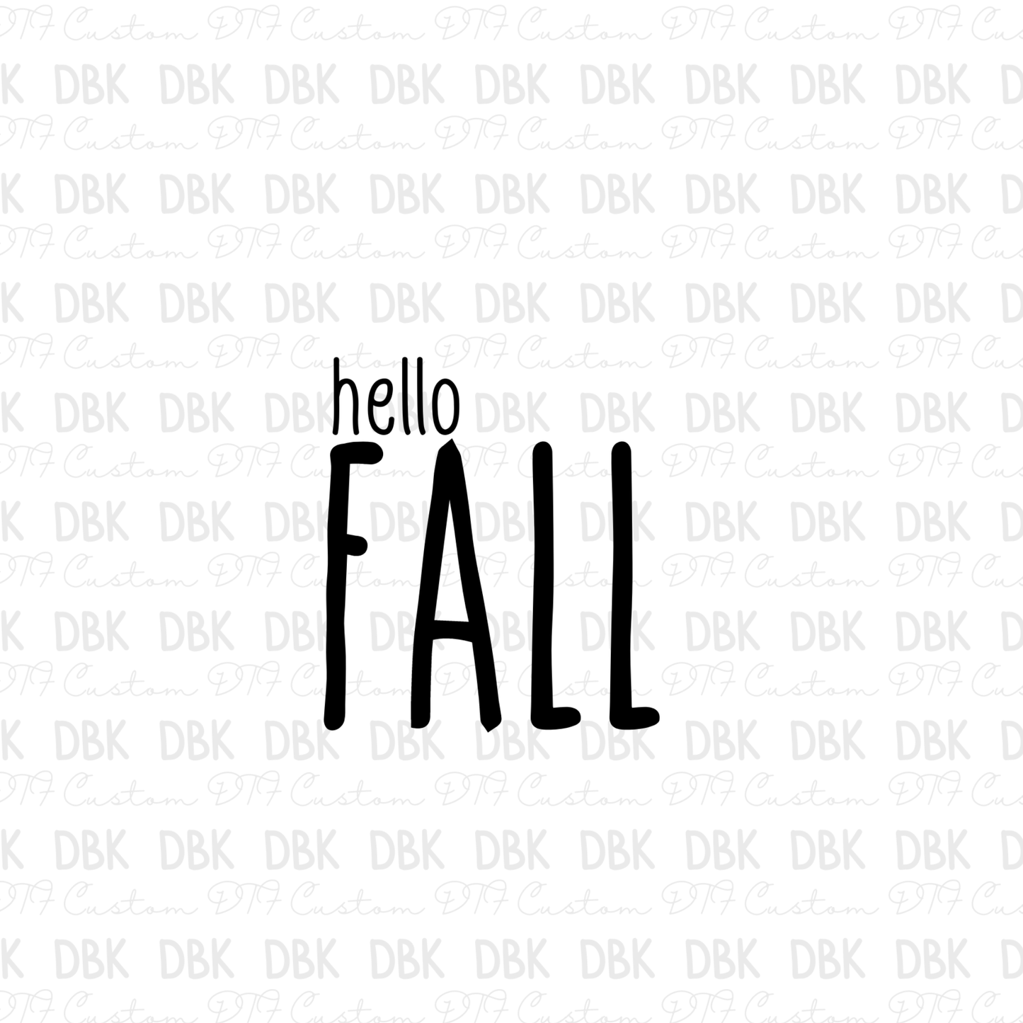 Happy Fall DTF transfer
