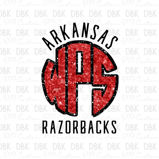 Arkansas RZRBKS DTF Transfer