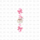 Pink Santa sleeve DTF Transfer