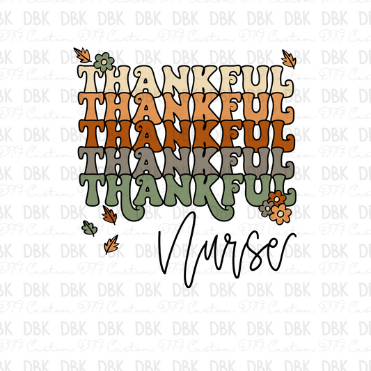Thankful Nurse DTF Transfer F91