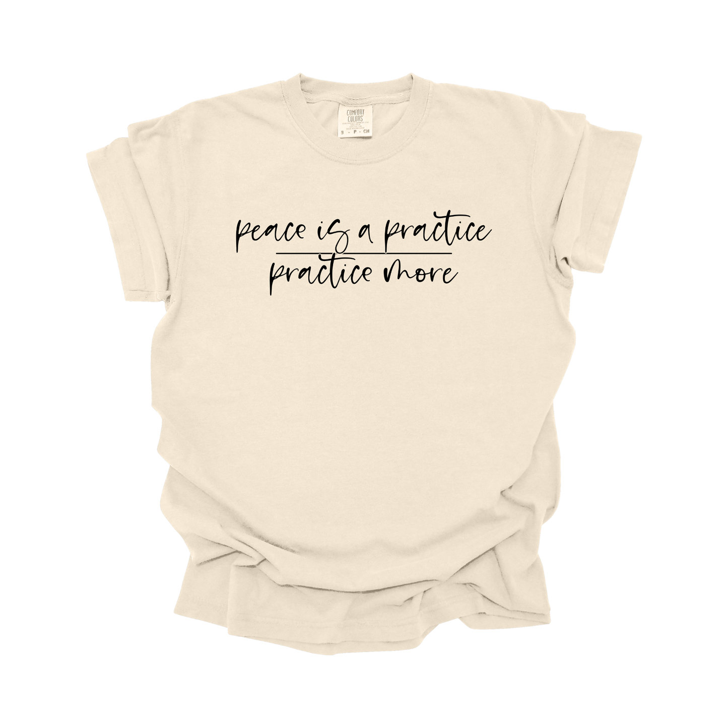 Peace is a practice DTF Transfer BLACK Z1