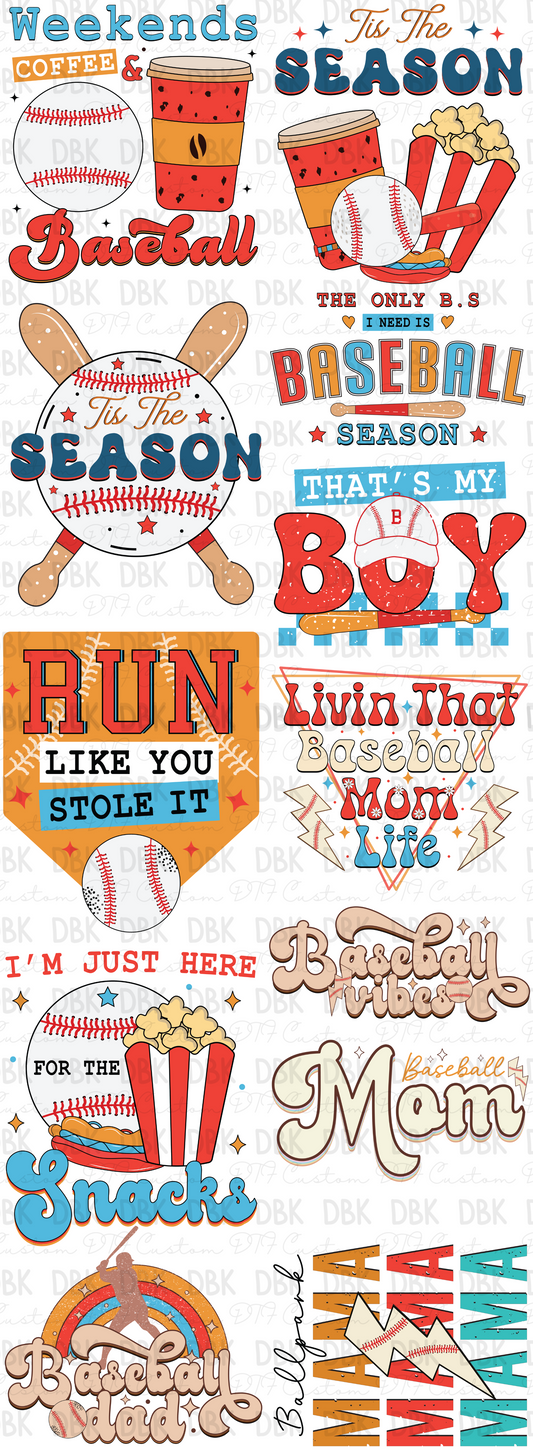 Baseball gang Sheet P109