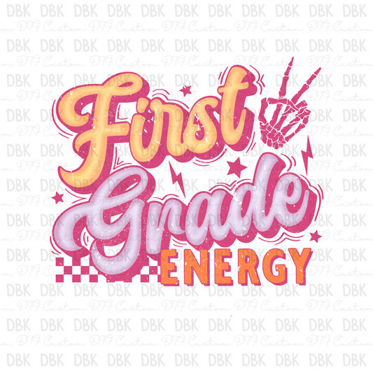 First Grade Energy DTF Transfer A183