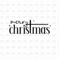 Merry Christmas BLACK DTF Transfer E125