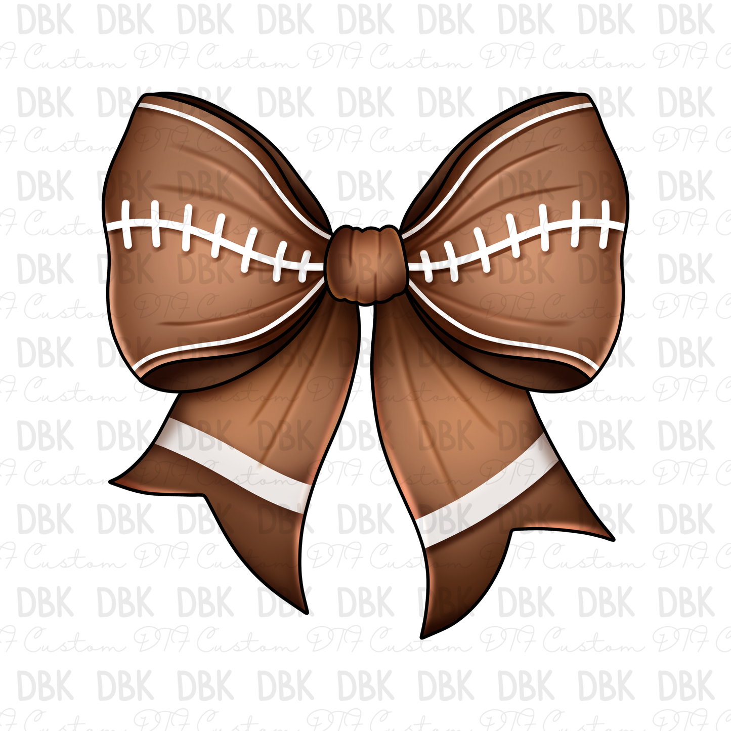 Football Bow DTF Transfer C131