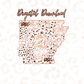 Arkansas Rose Gold Leopard Digital Download