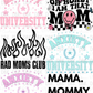 Anxiety/mom Pre-Made Gang Sheet P149