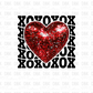 XOXOXO DTF transfer