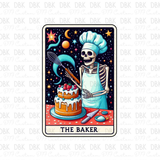 The baker tarot card DTF transfer