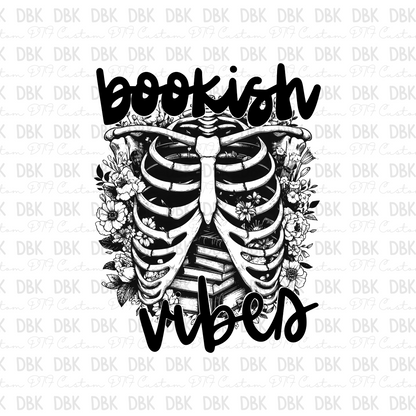 Bookish Vibes DTF transfer