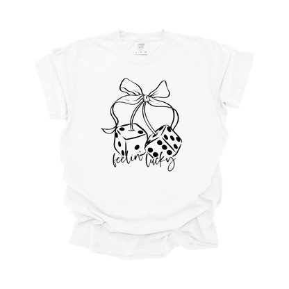 Feelin Lucky DTF transfer BLACK