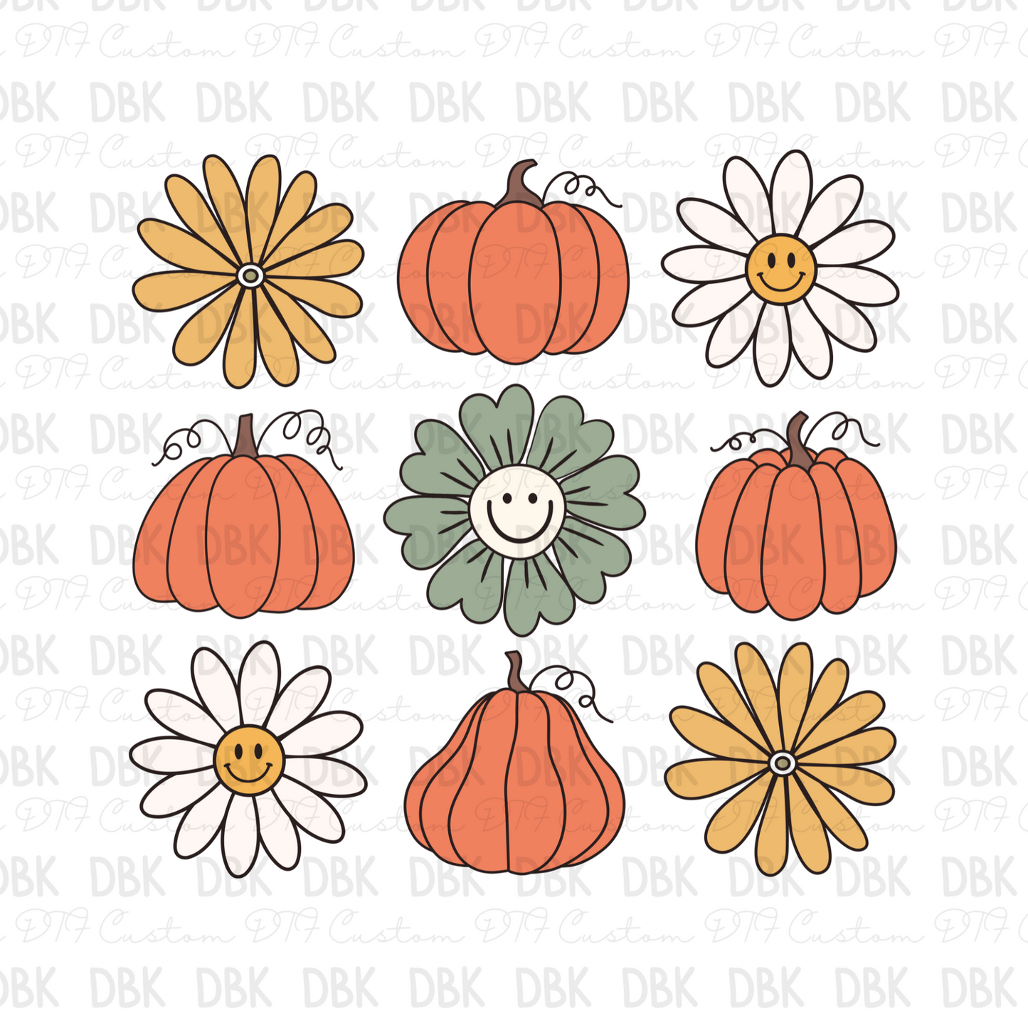 Fall floral bunch DTF Transfer F37