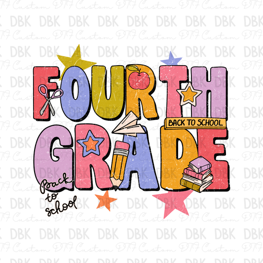 Fourth Grade DTF Transfer