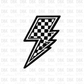 Lighting Bolt DTF transfer B69