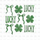 Lucky w/ bows DTF Transfer Z26