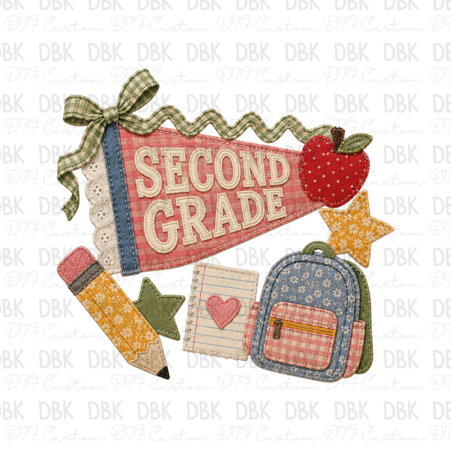 Second Grade DTF Transfer A315