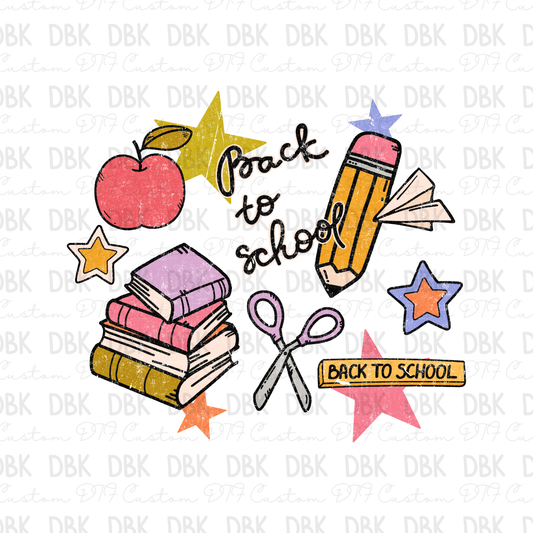 Back to School DTF Transfer