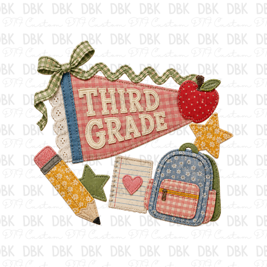 Third Grade DTF Transfer A316