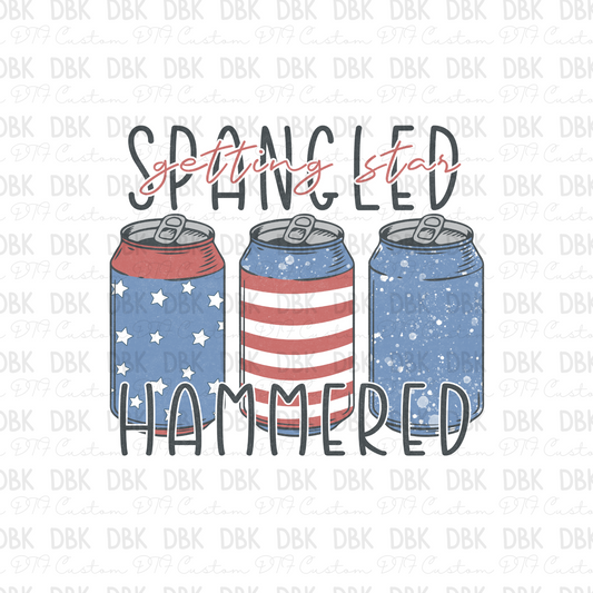 getting star spangled hammered DTF Transfer R118