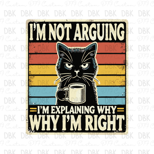 I'm not arguing cat DTF Transfer