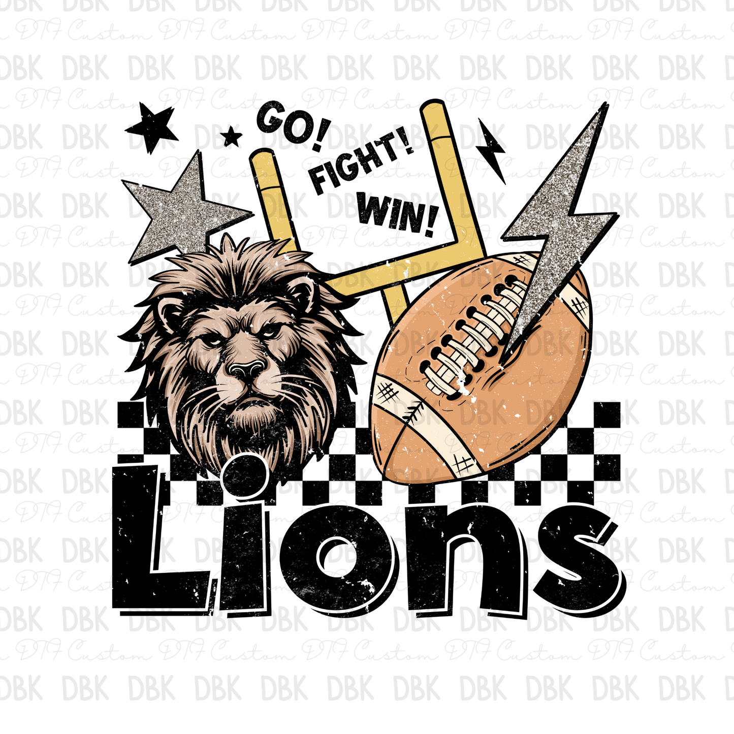 Lions  DTF Transfer M49
