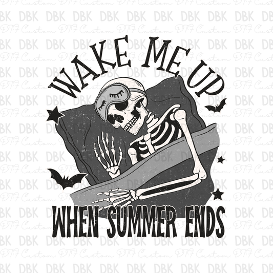 Wake me up when summer ends DTF Transfer H292