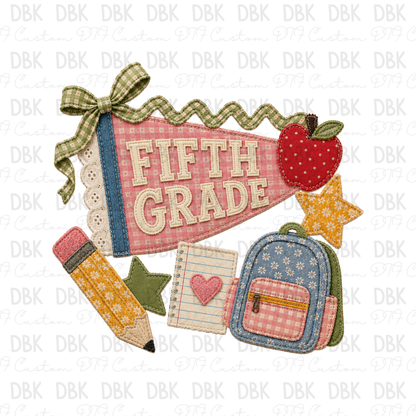 Fifth Grade DTF Transfer A318