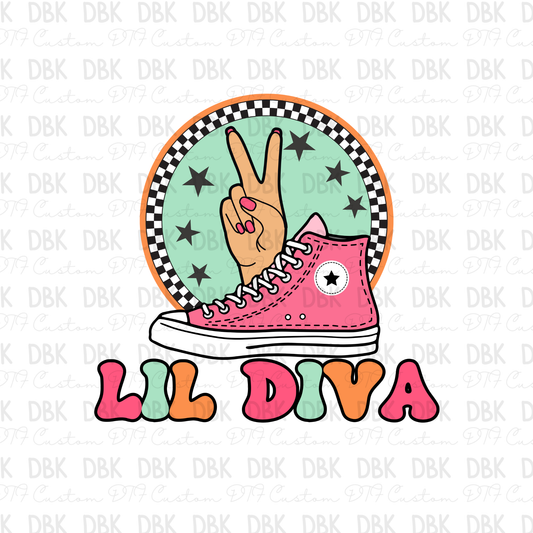 Lil Diva DTF transfer K24