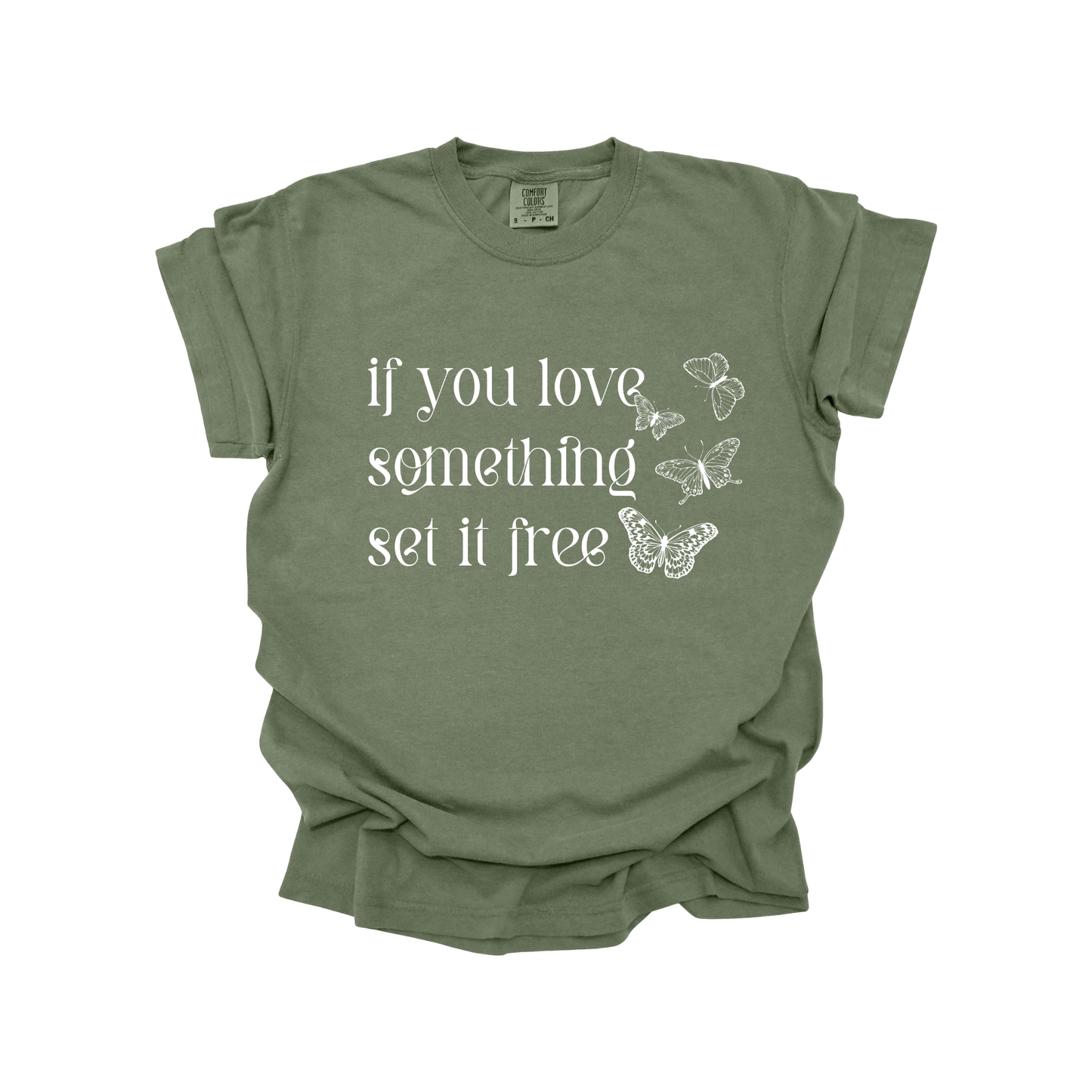 If you love something set it free DTF transfer WHITE