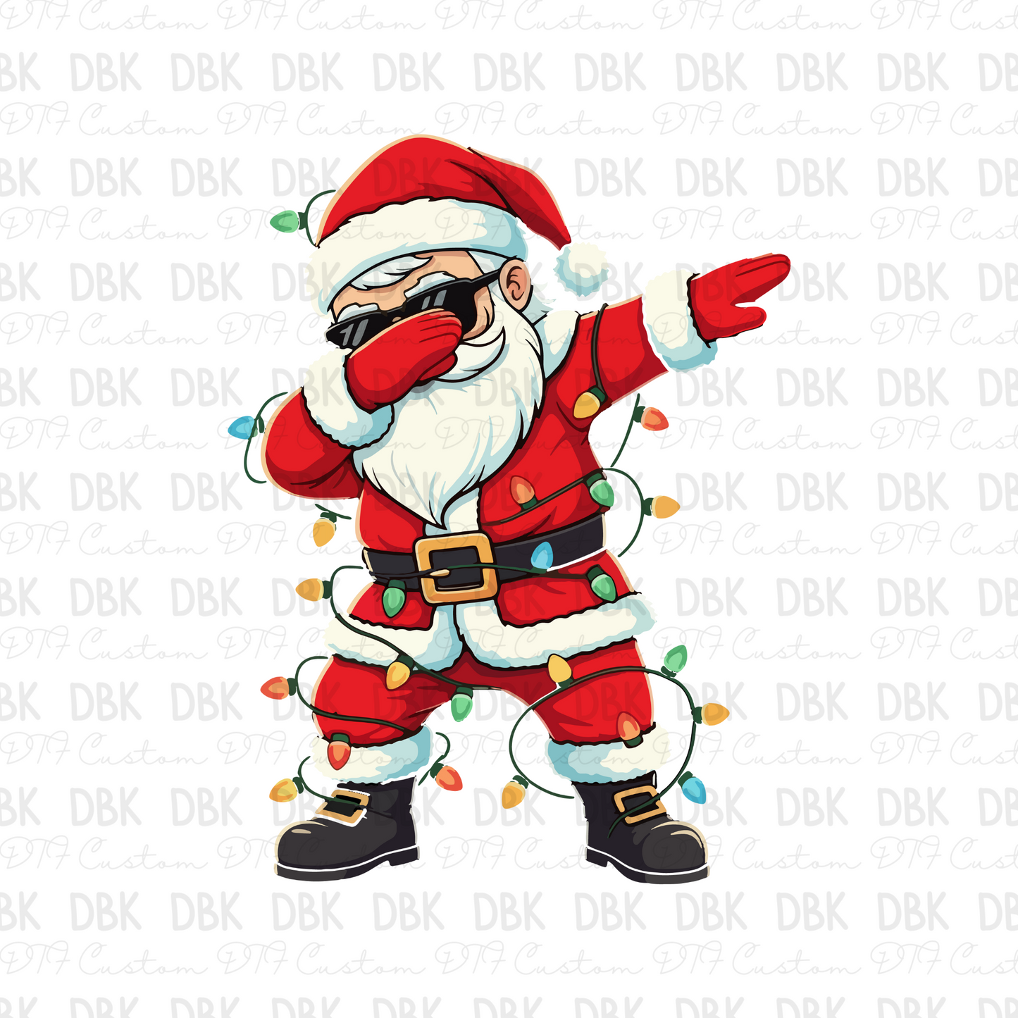 Dab Santa DTF transfer E287