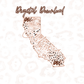 California Rose Gold Leopard Digital Download