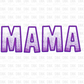 Mama purple Ombre DTF transfer N124