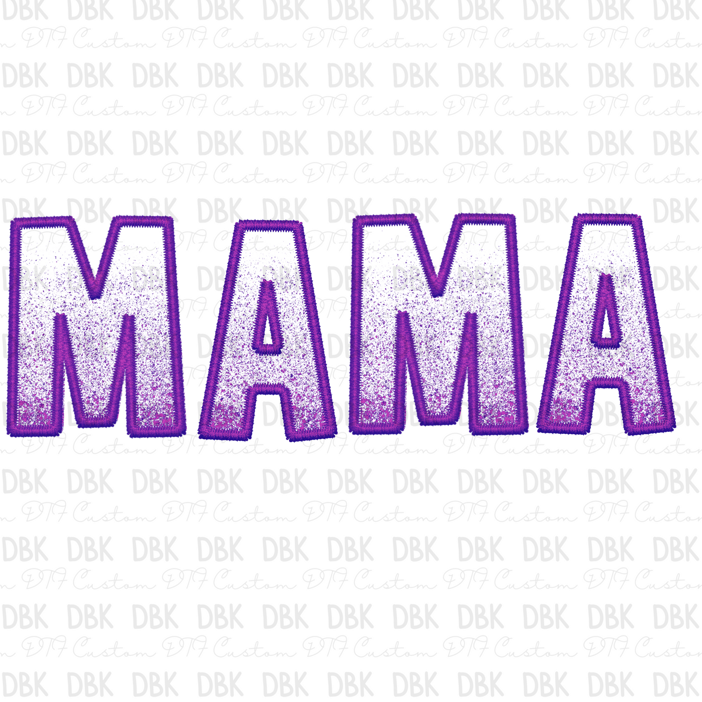 Mama purple Ombre DTF transfer N124