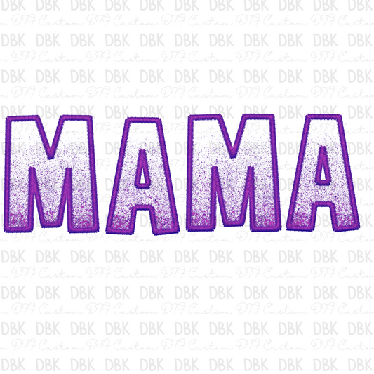 Mama purple Ombre DTF transfer