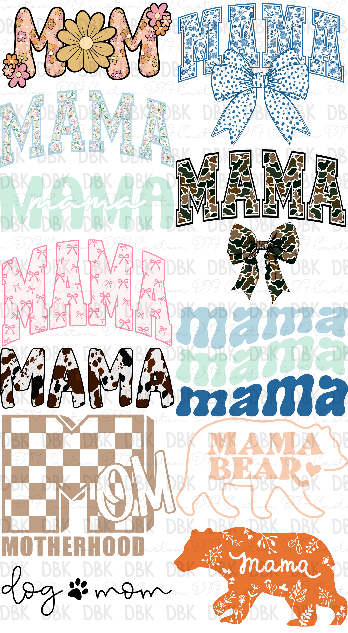 Mom Pre-Made Gang Sheet P150