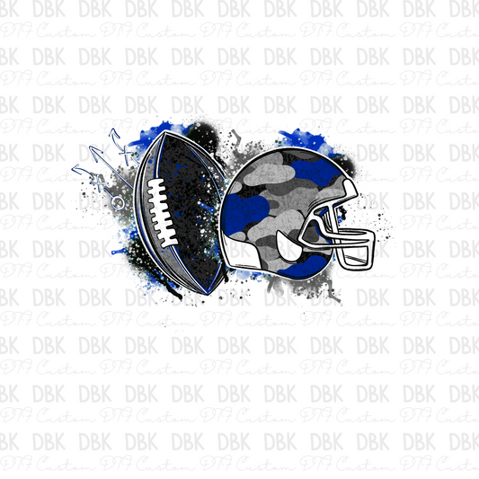 Blue Football DTF transfer C88