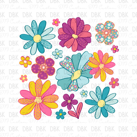 Bright Florals DTF Transfer
