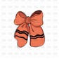 Orange Crayon Bow DTF Transfer