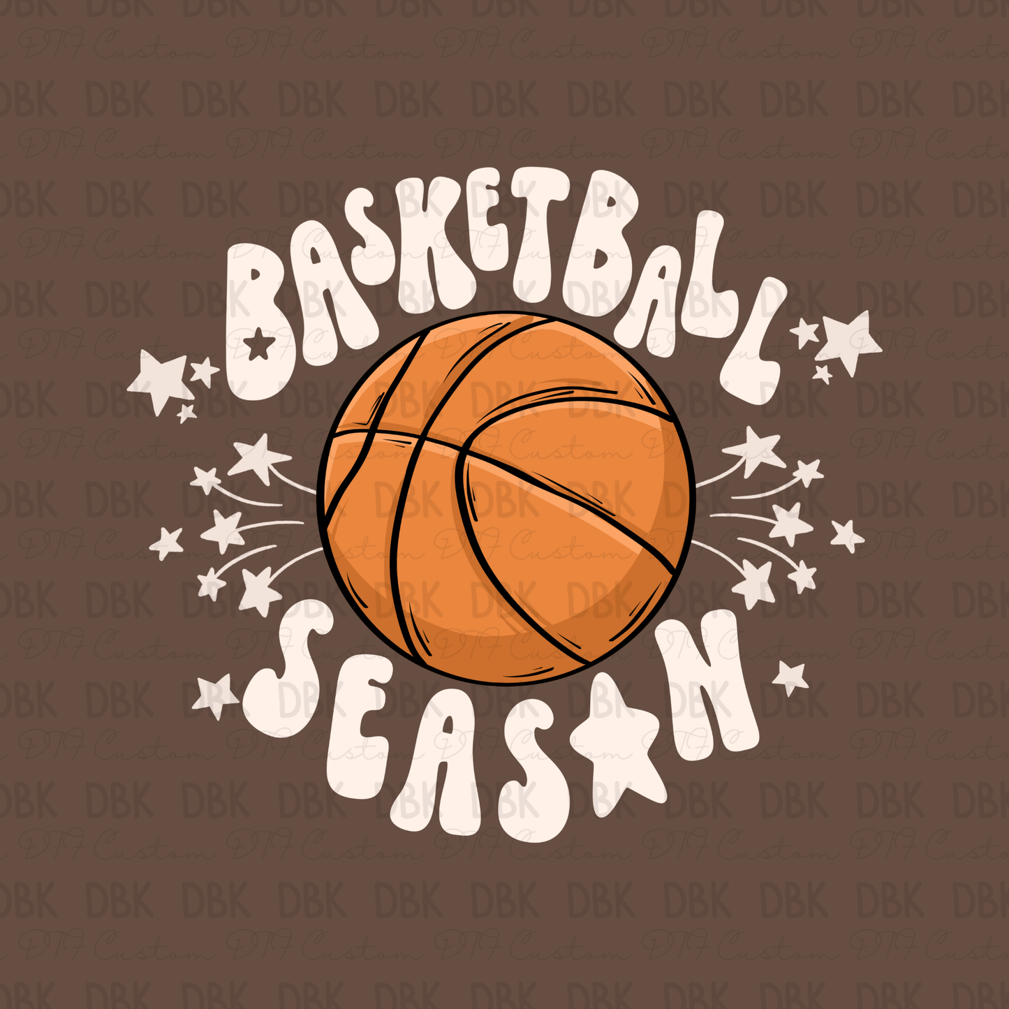 Basketball Season DTF Transfer CREAM