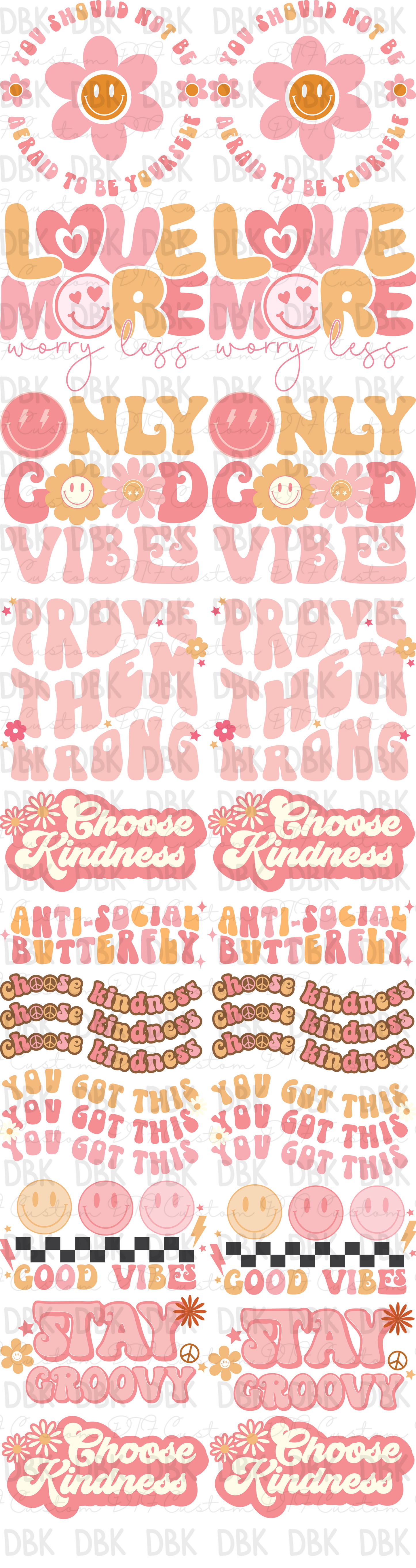 Retro Pre-Made Gang Sheet P179