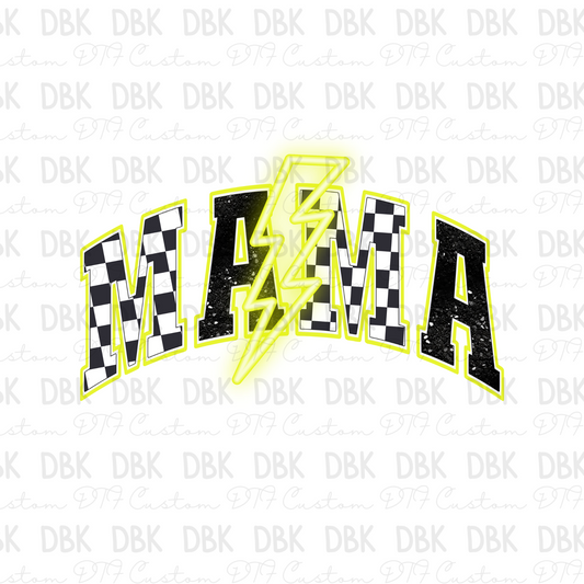 Mama Yellow Bolt DTF transfer N190