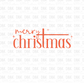Merry Christmas RED DTF Transfer E124