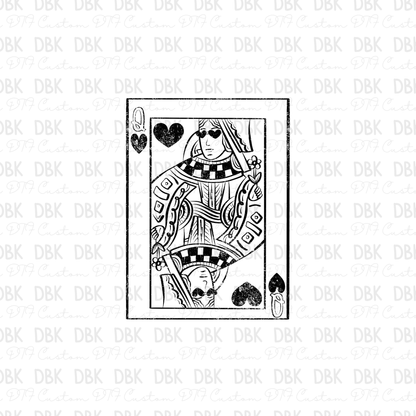Queen DTF transfer BLACK I301