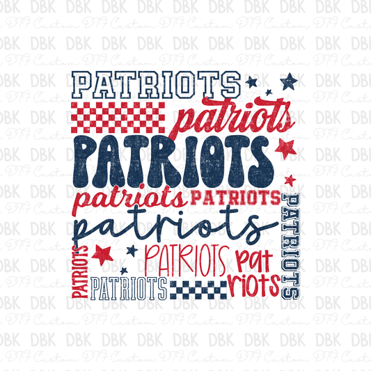 Patriots DTF Transfer